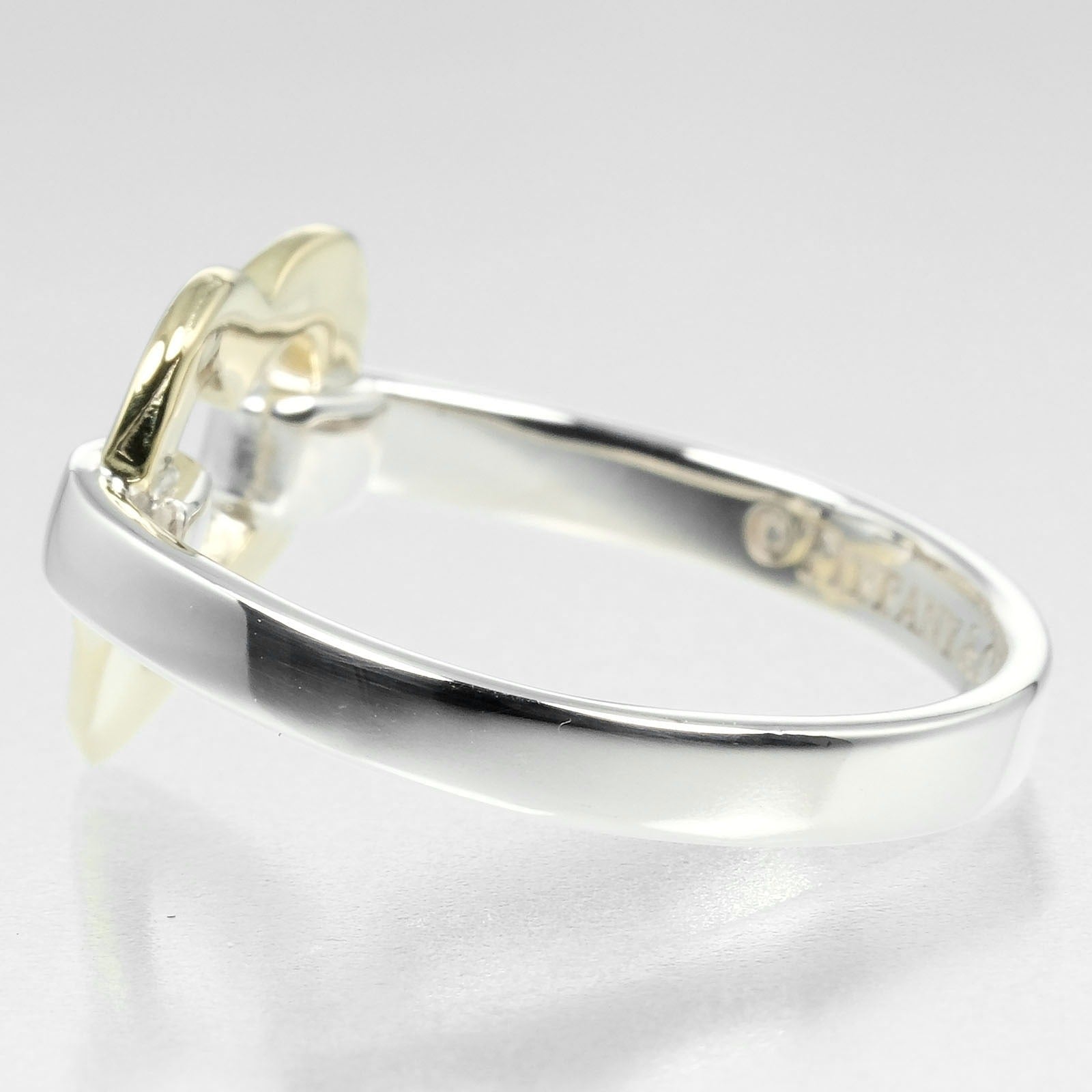 Tiffany & Co Heart Ring Silver 925 K18YG