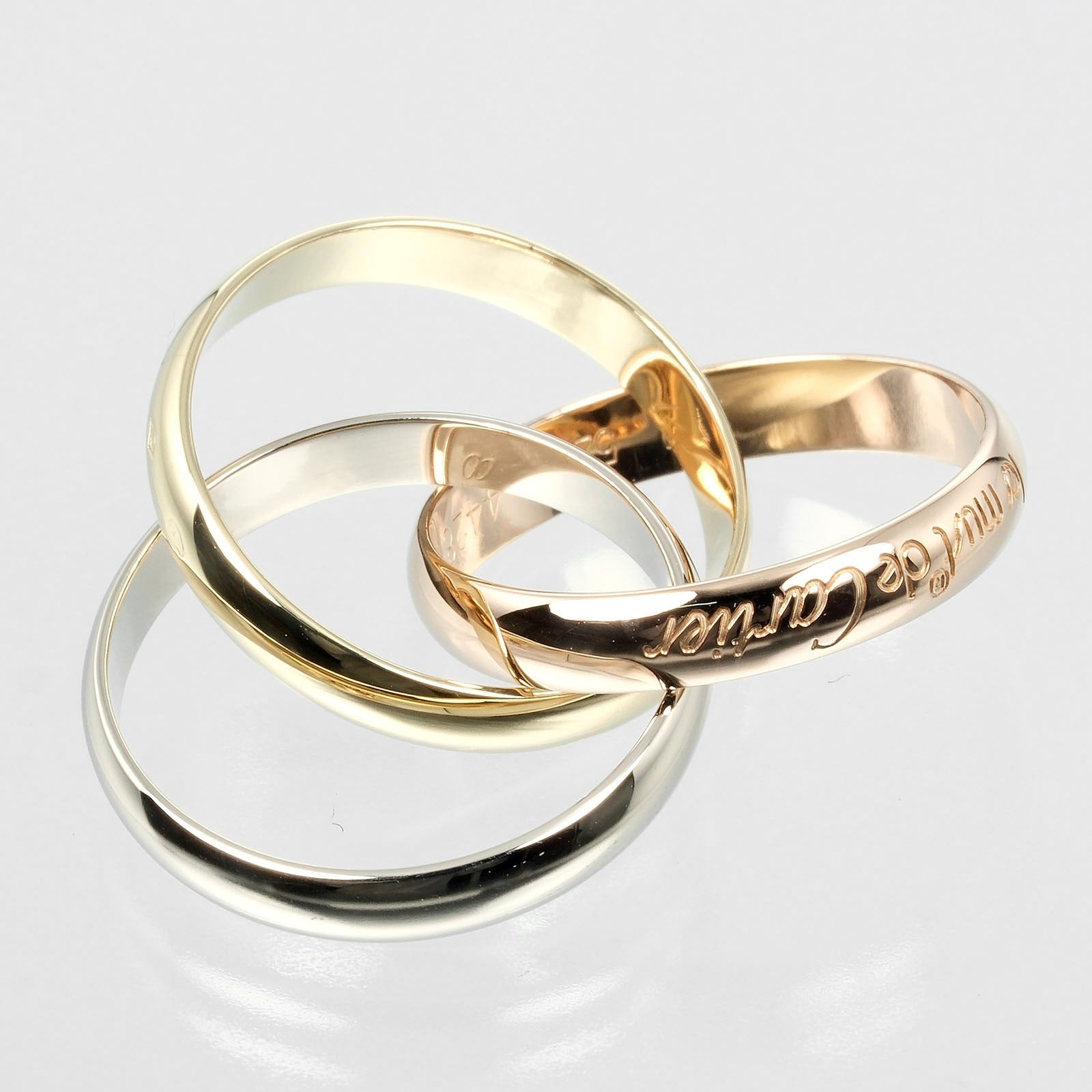 Cartier Trinity K18 Gold Ring