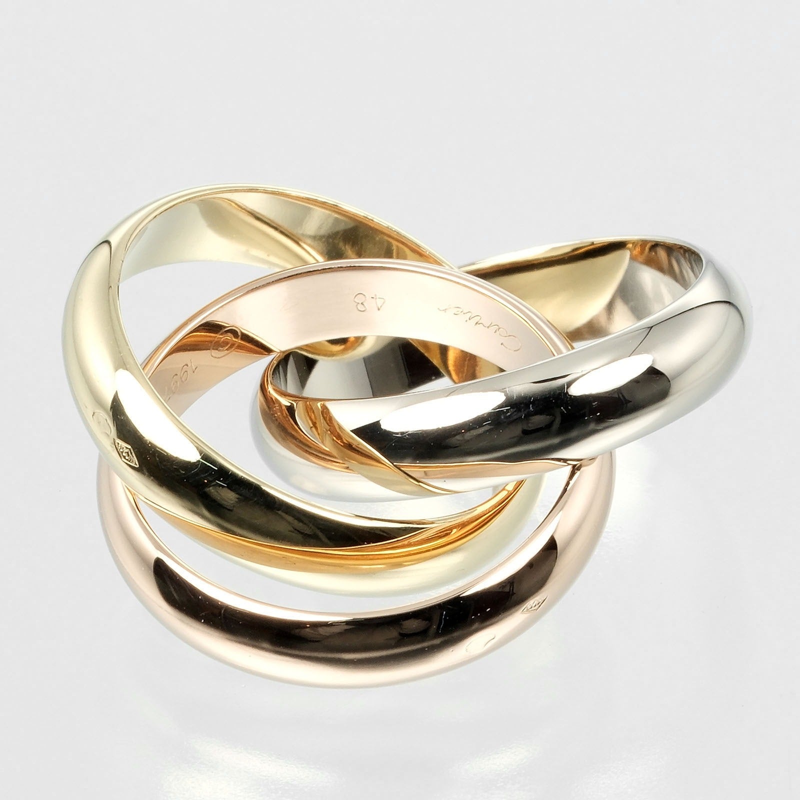 Cartier Trinity Ring K18 Gold 8