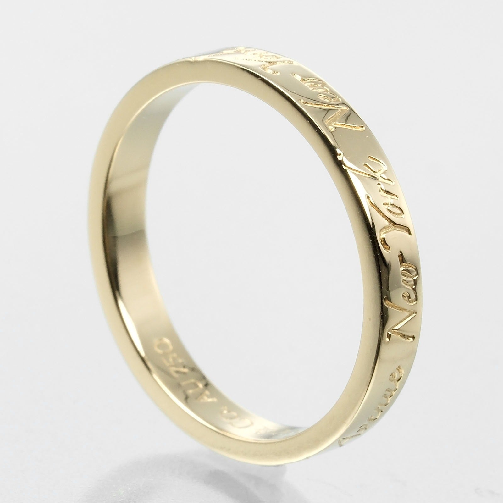 Tiffany & Co Notes Ring K18 Yellow Gold