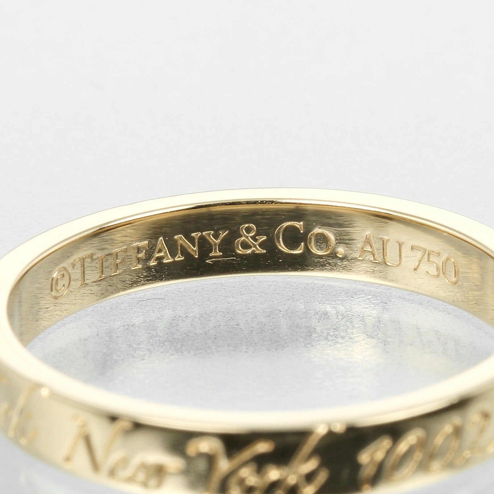 Tiffany & Co Notes Ring K18 Yellow Gold