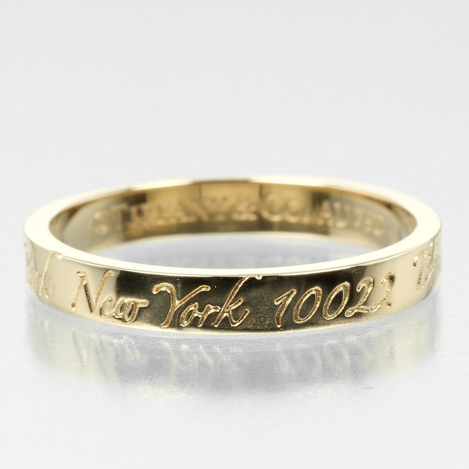 Tiffany & Co Notes Ring K18 Yellow Gold