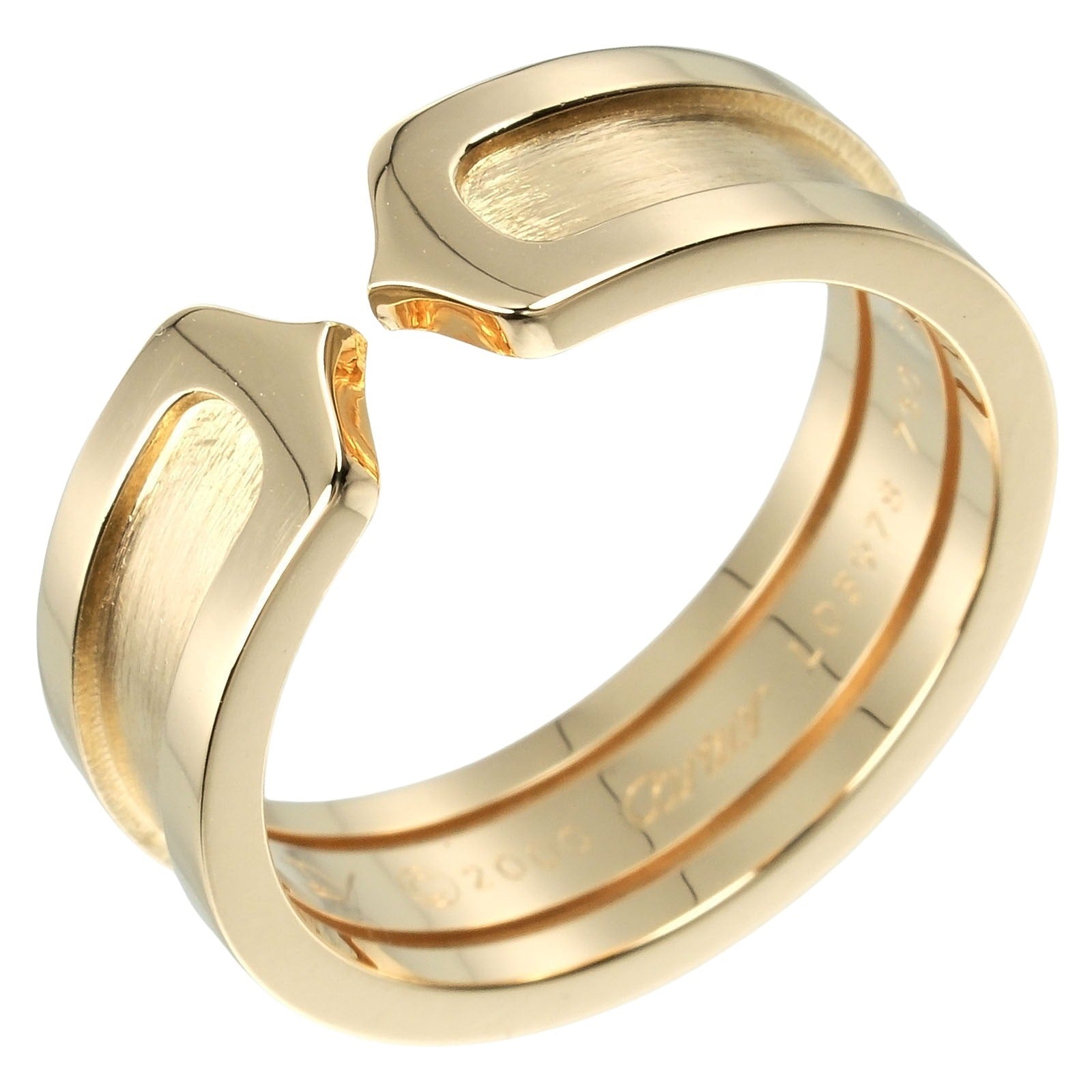 Cartier 2C Ring K18 Yellow Gold