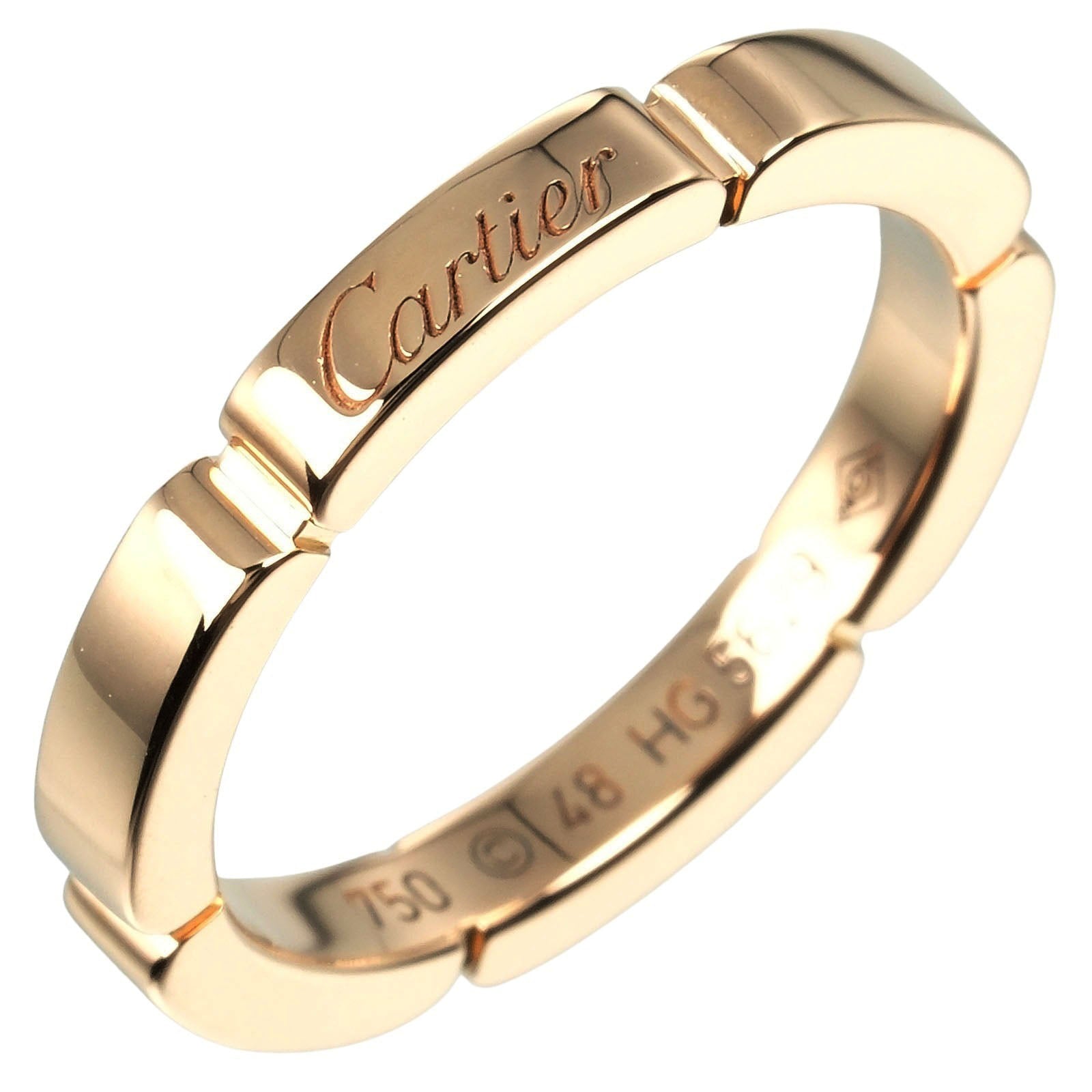 Cartier K18 Pink Gold Maillon Panthere Ring