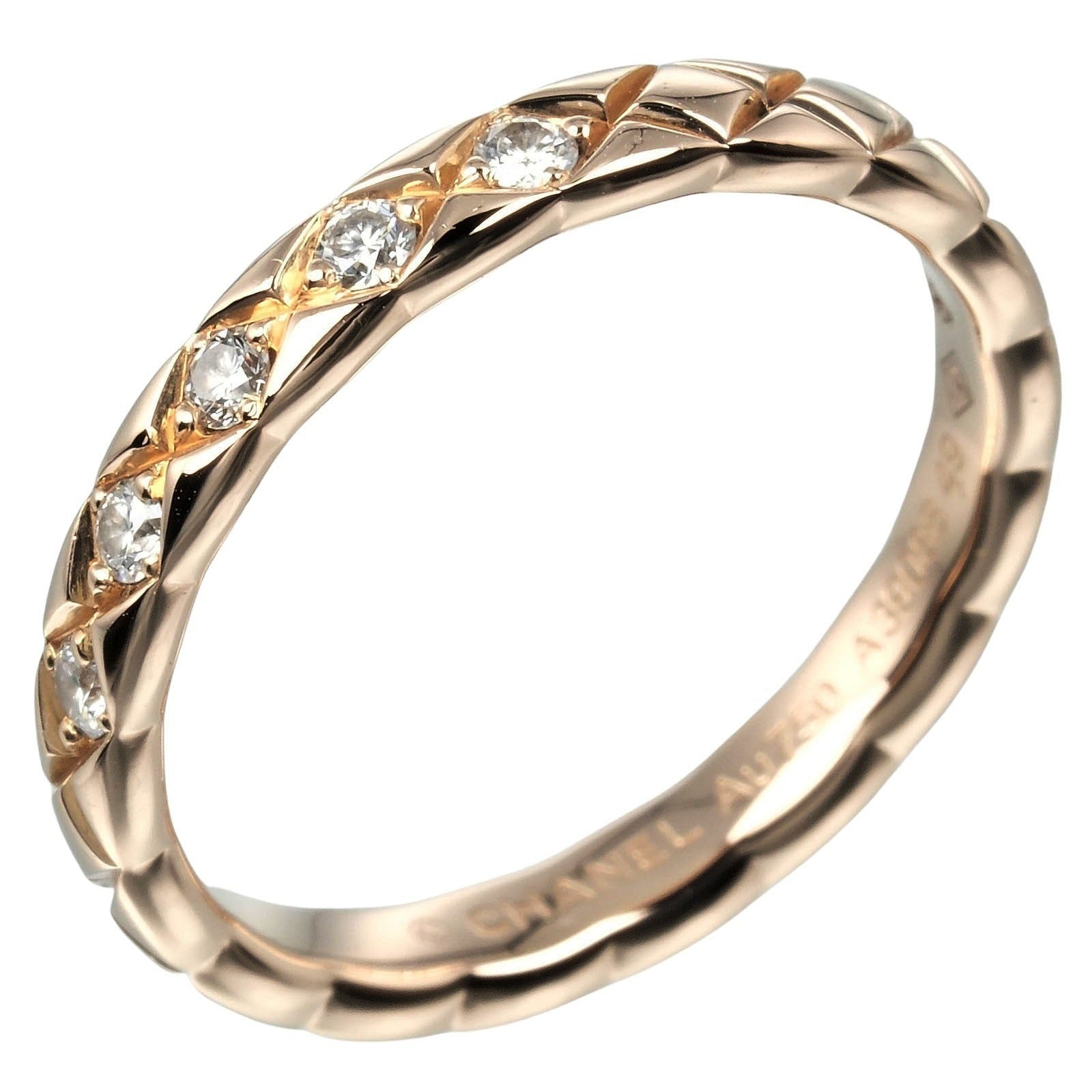 Chanel Coco Crush Ring K18 Pink Gold 5P Diamond