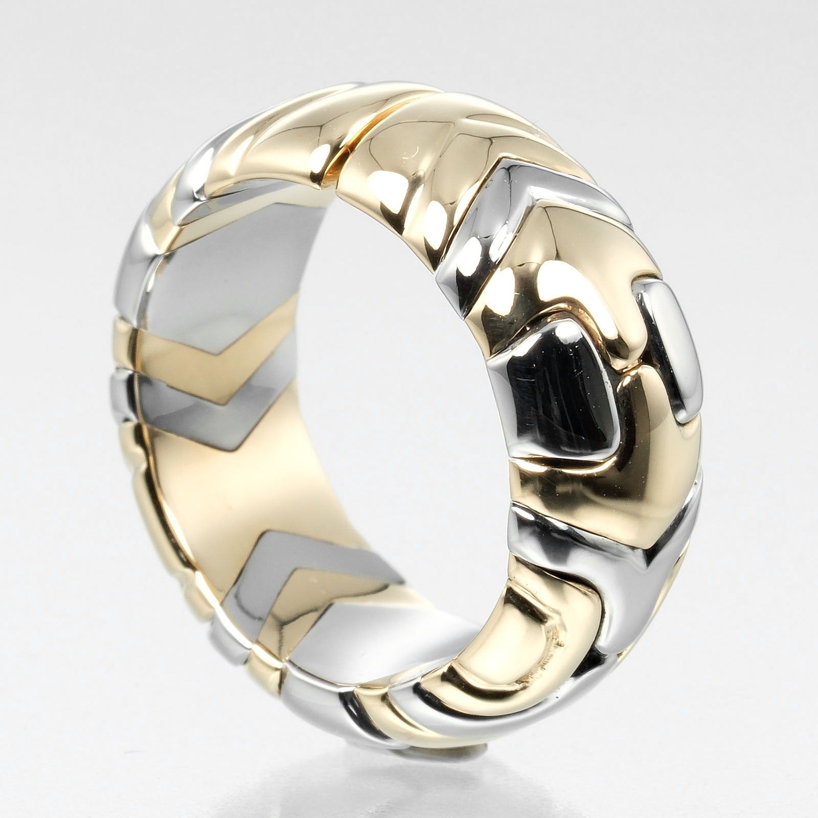 Bvlgari Alveare Ring K18 Yellow Gold Stainless Steel