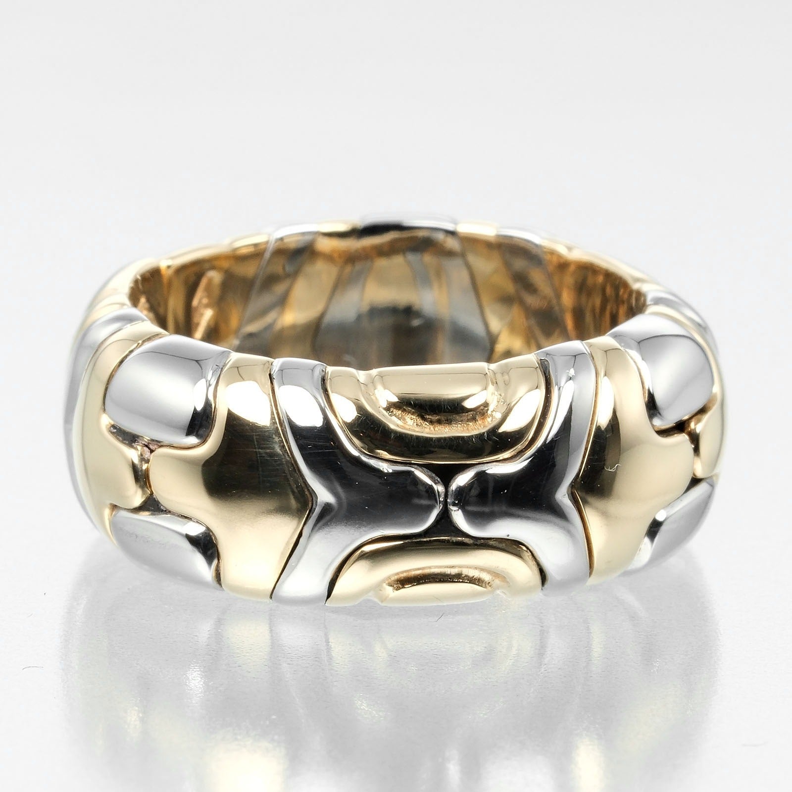 Bvlgari Alveare Ring K18 Yellow Gold Stainless Steel