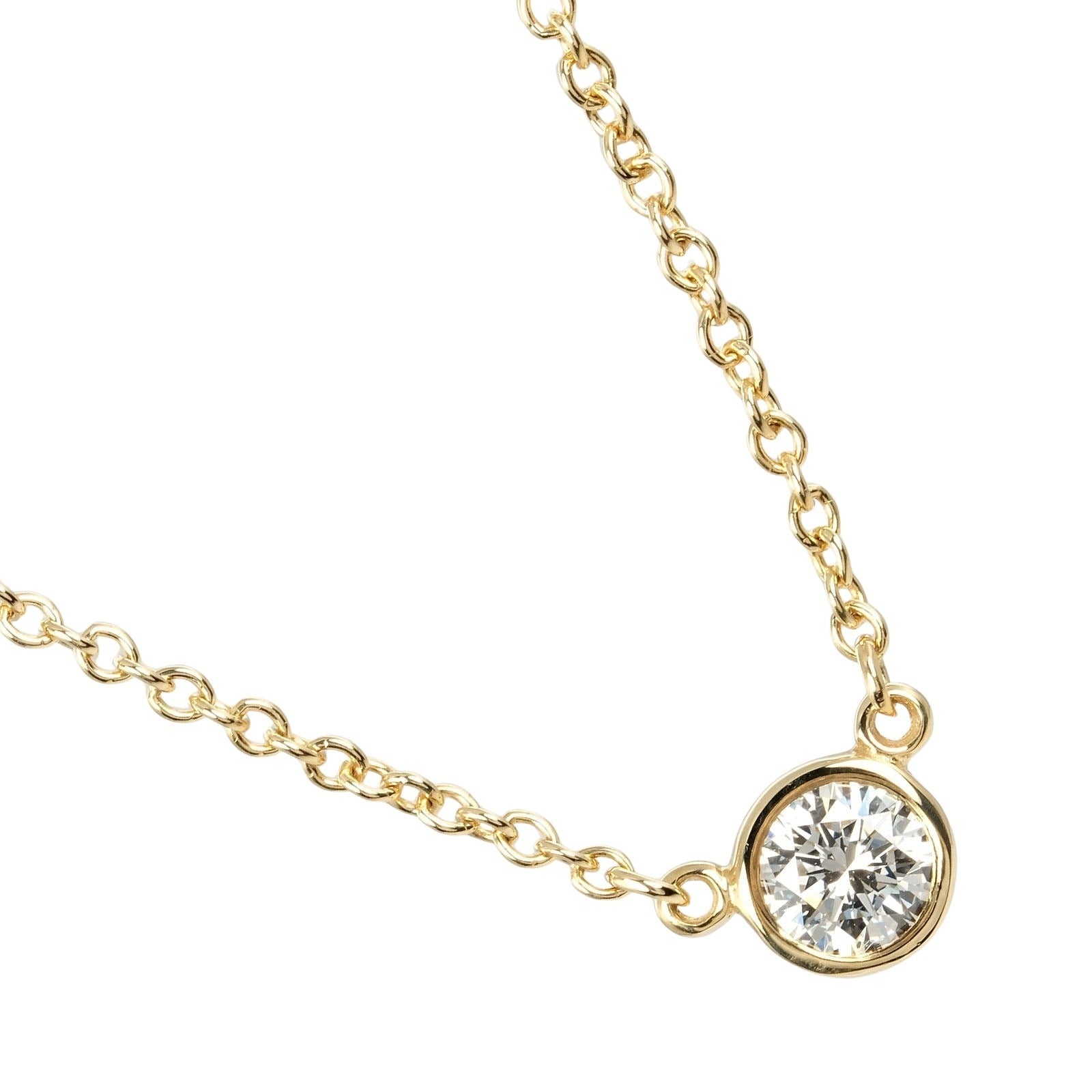 Tiffany & Co K18 Yellow Gold Diamond Necklace