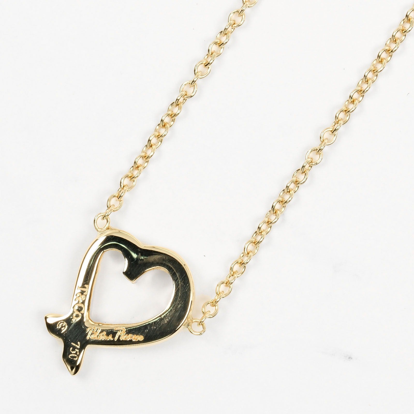 Tiffany & Co Loving Heart Necklace K18 YG