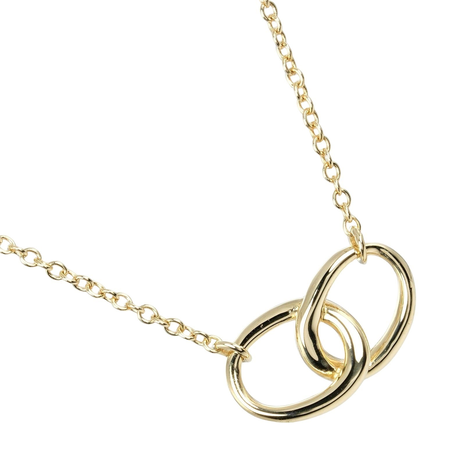 Tiffany & Co Double Loop Necklace K18 Yellow Gold