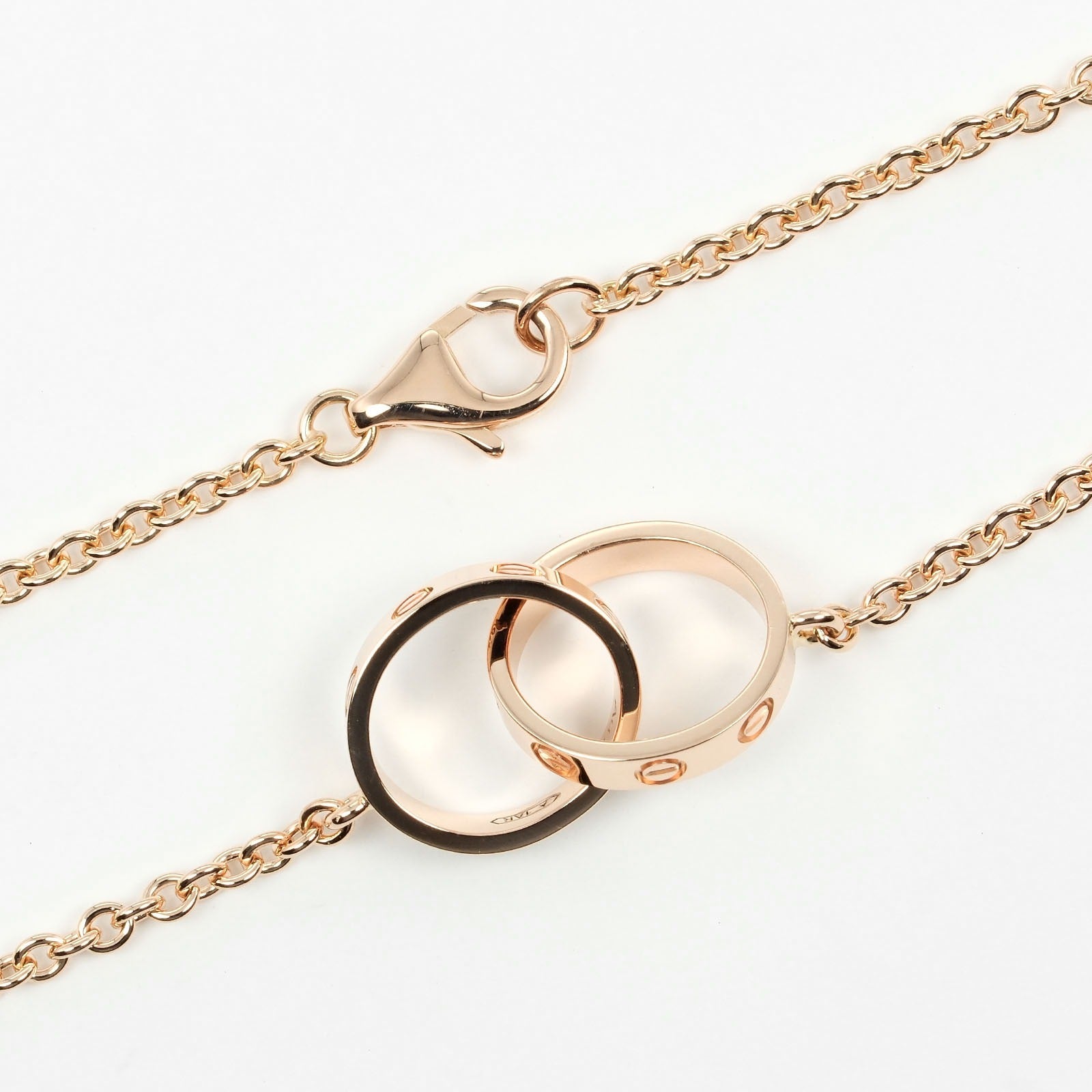 Cartier Baby Love Necklace K18 Pink Gold