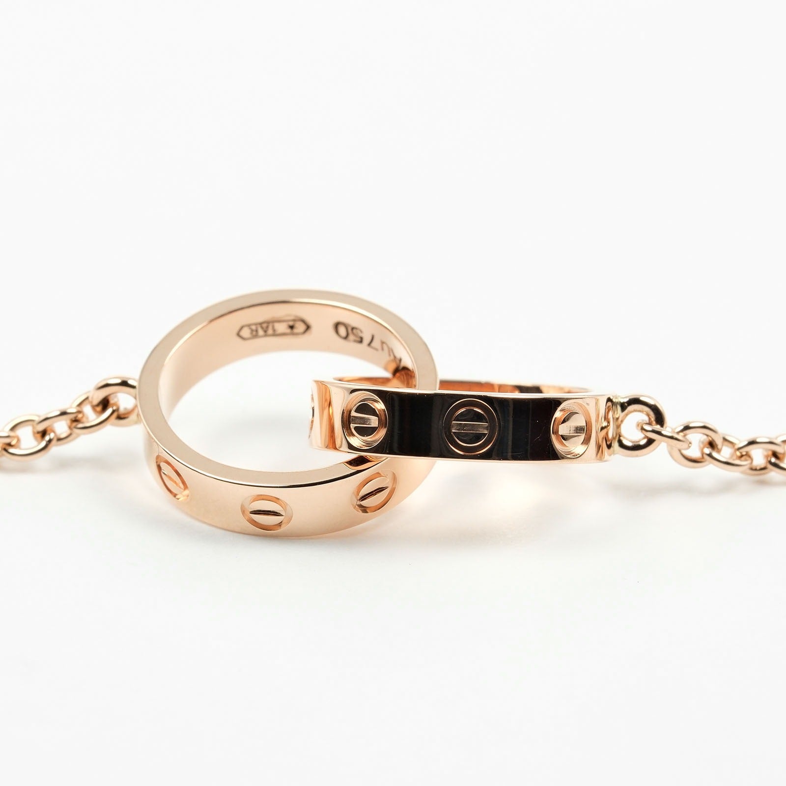 Cartier Baby Love Necklace K18 Pink Gold