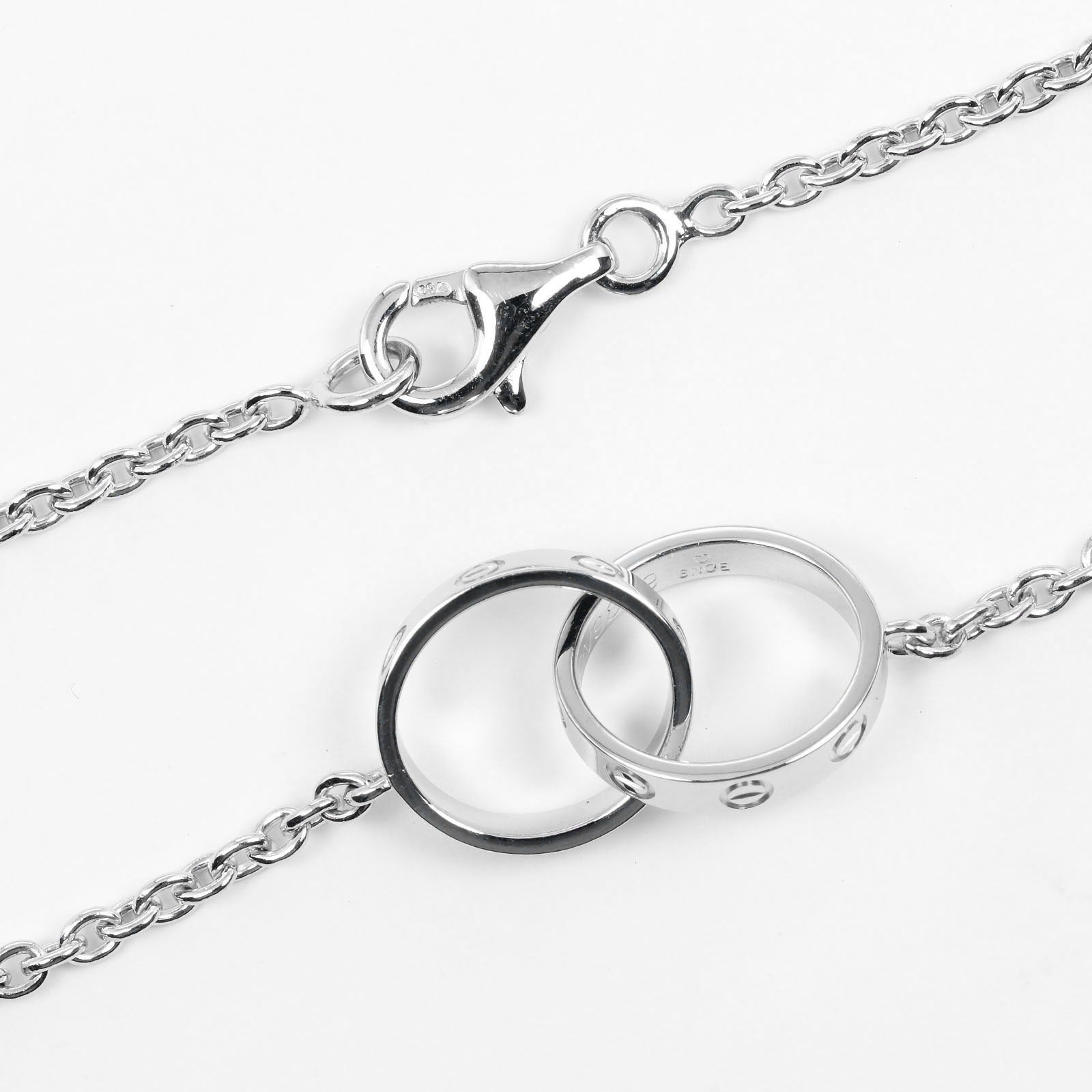 Cartier Baby Love Necklace K18 White Gold