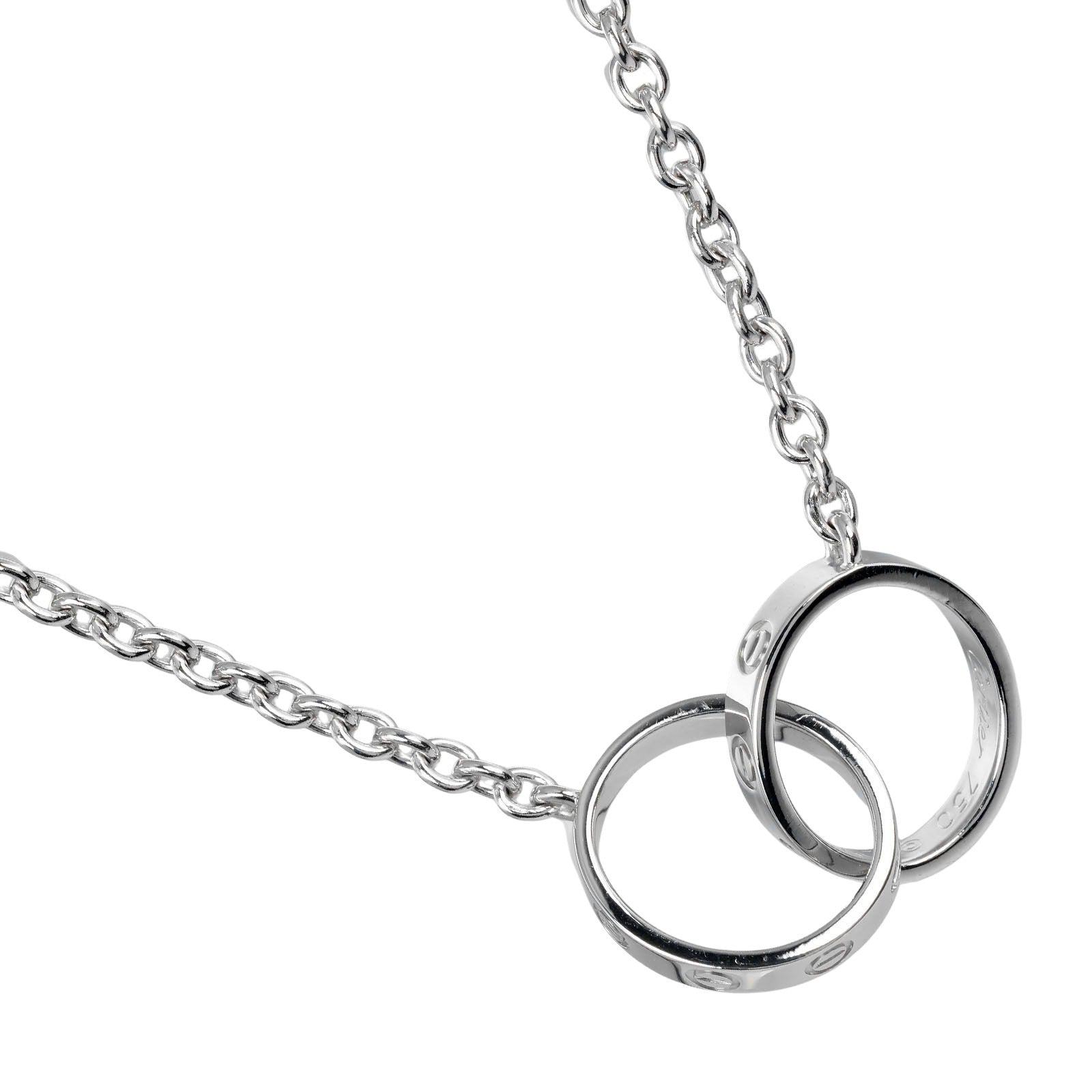 Cartier Baby Love Necklace K18 White Gold