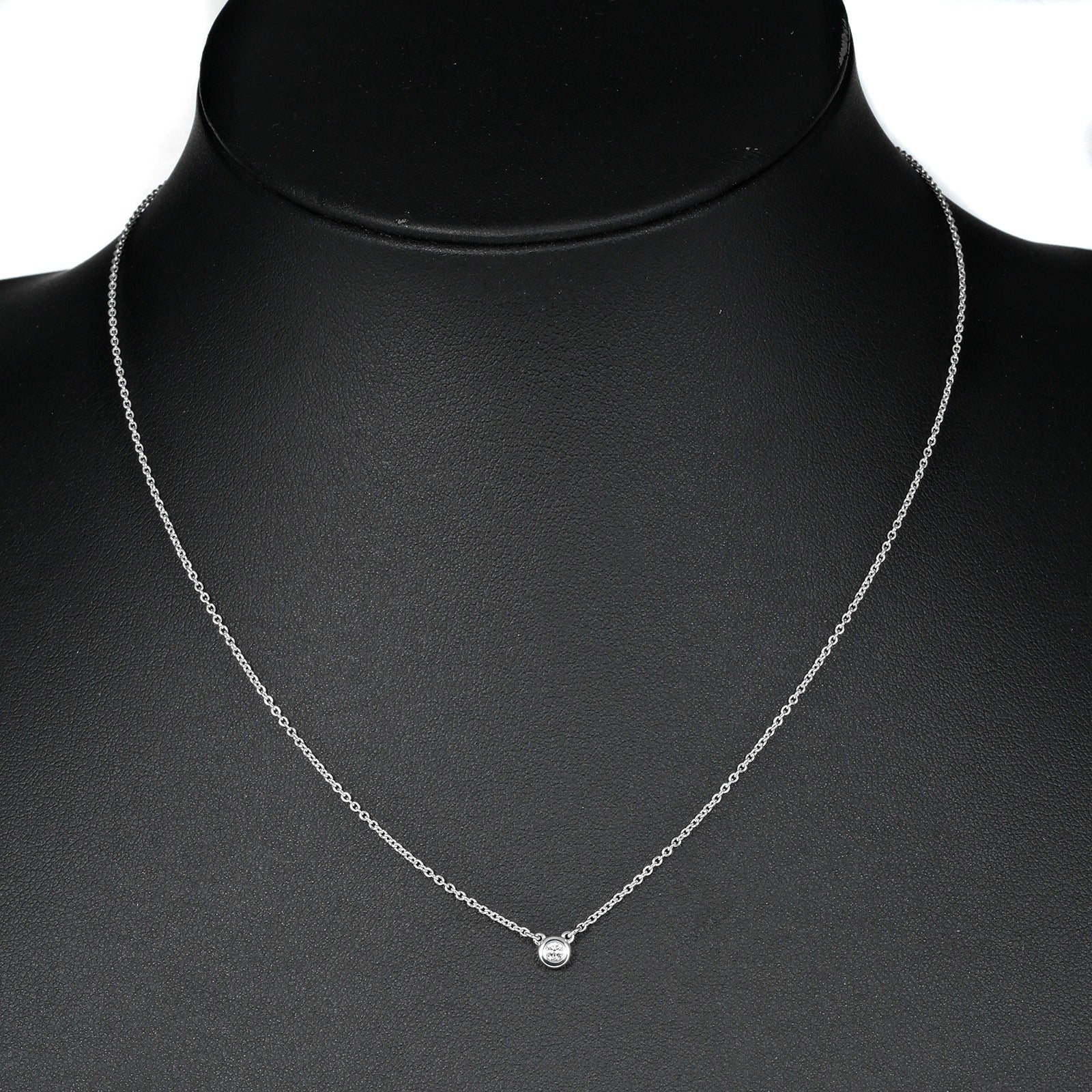 Tiffany & Co Silver 925 Diamond Necklace