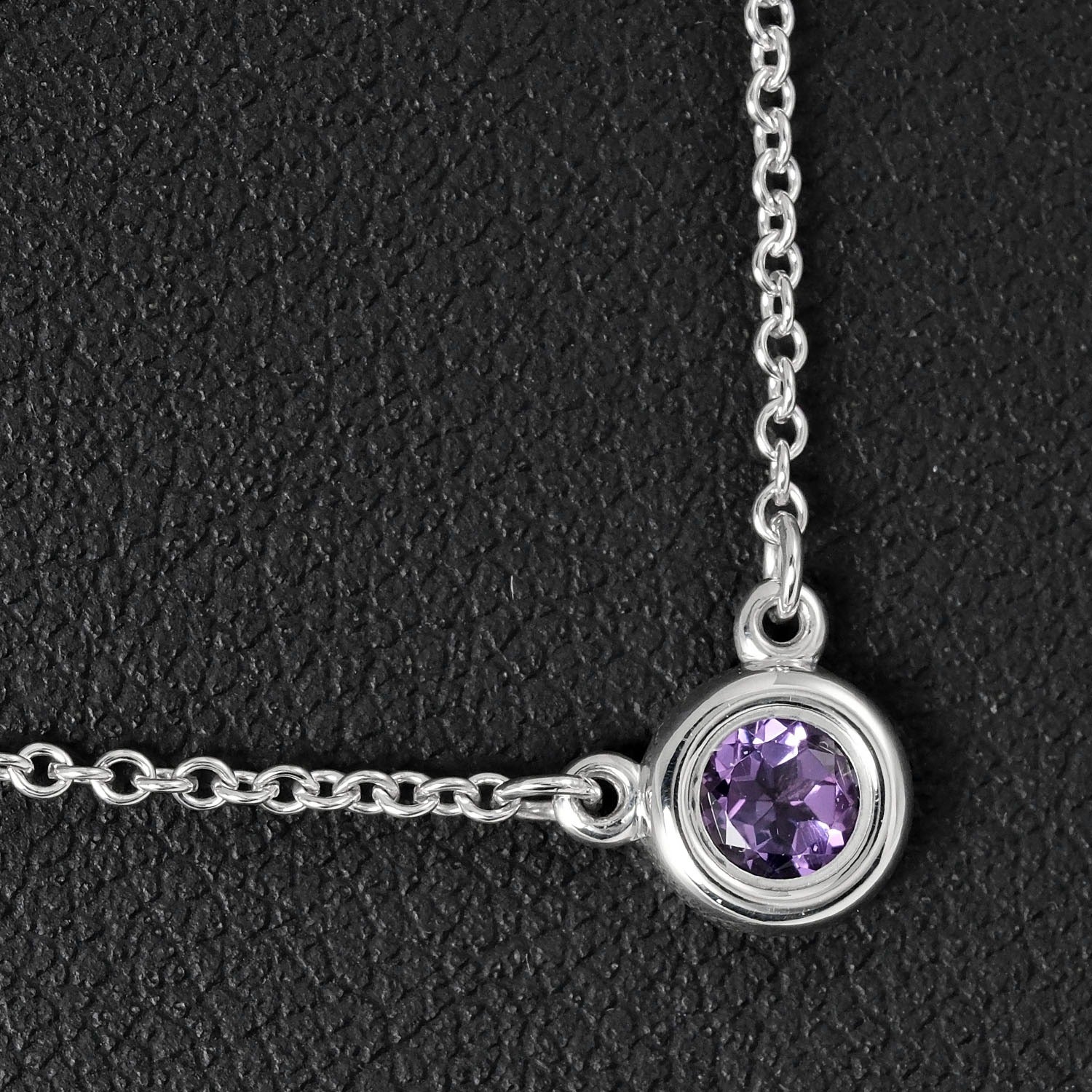 Tiffany & Co Silver 925 Amethyst Necklace