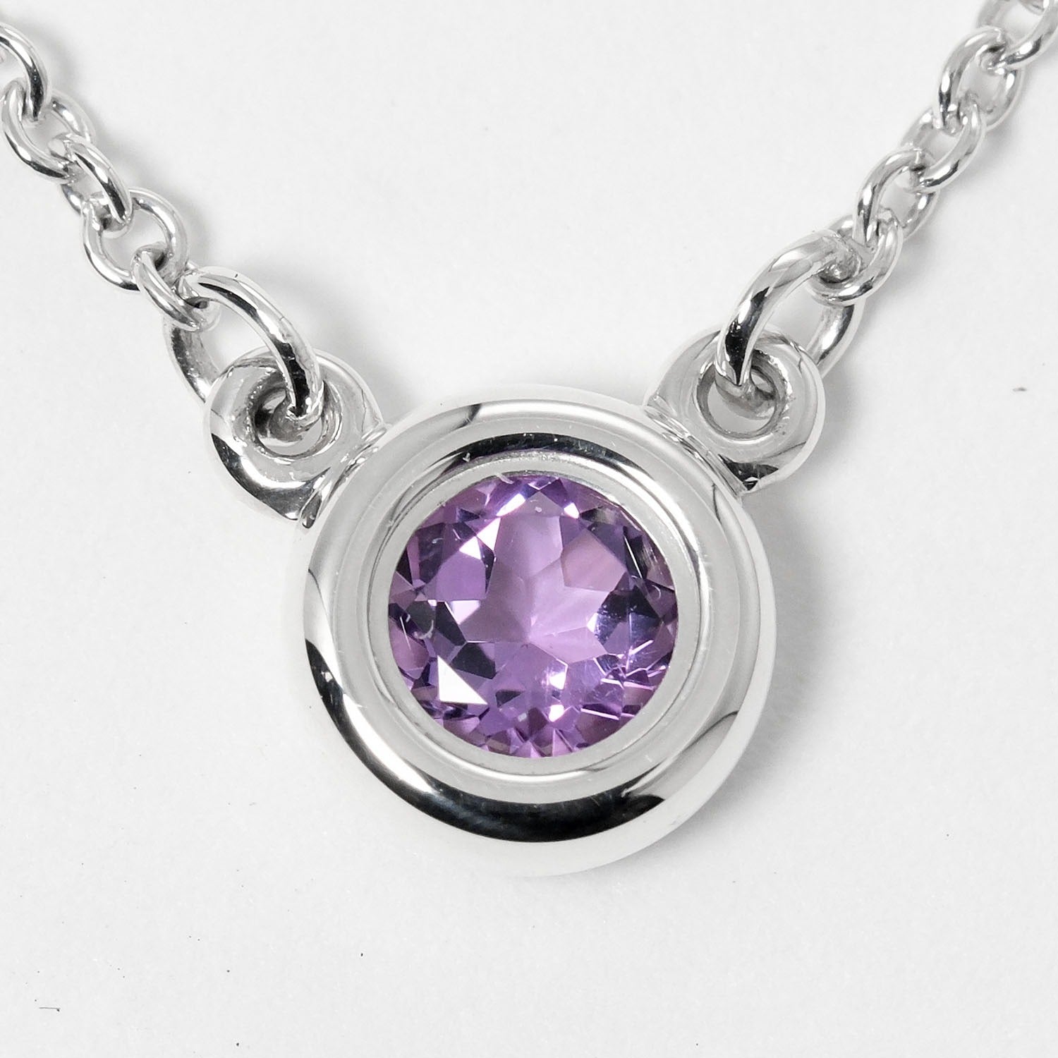 Tiffany & Co Silver 925 Amethyst Necklace