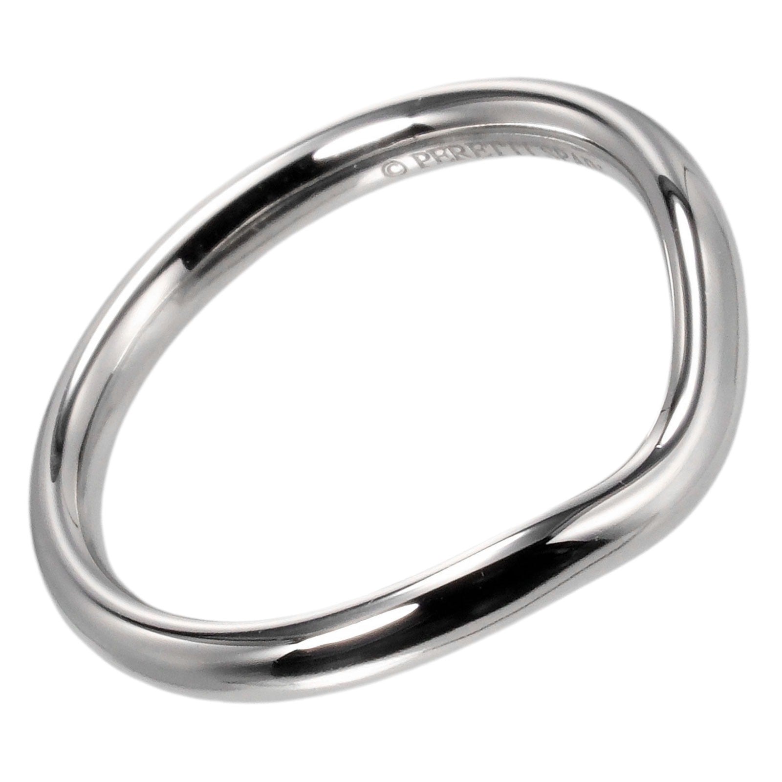 Tiffany & Co Pt950 Platinum Curved Band Ring