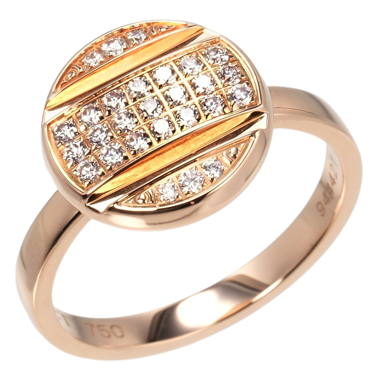 Chaumet K18 Pink Gold Diamond Ring