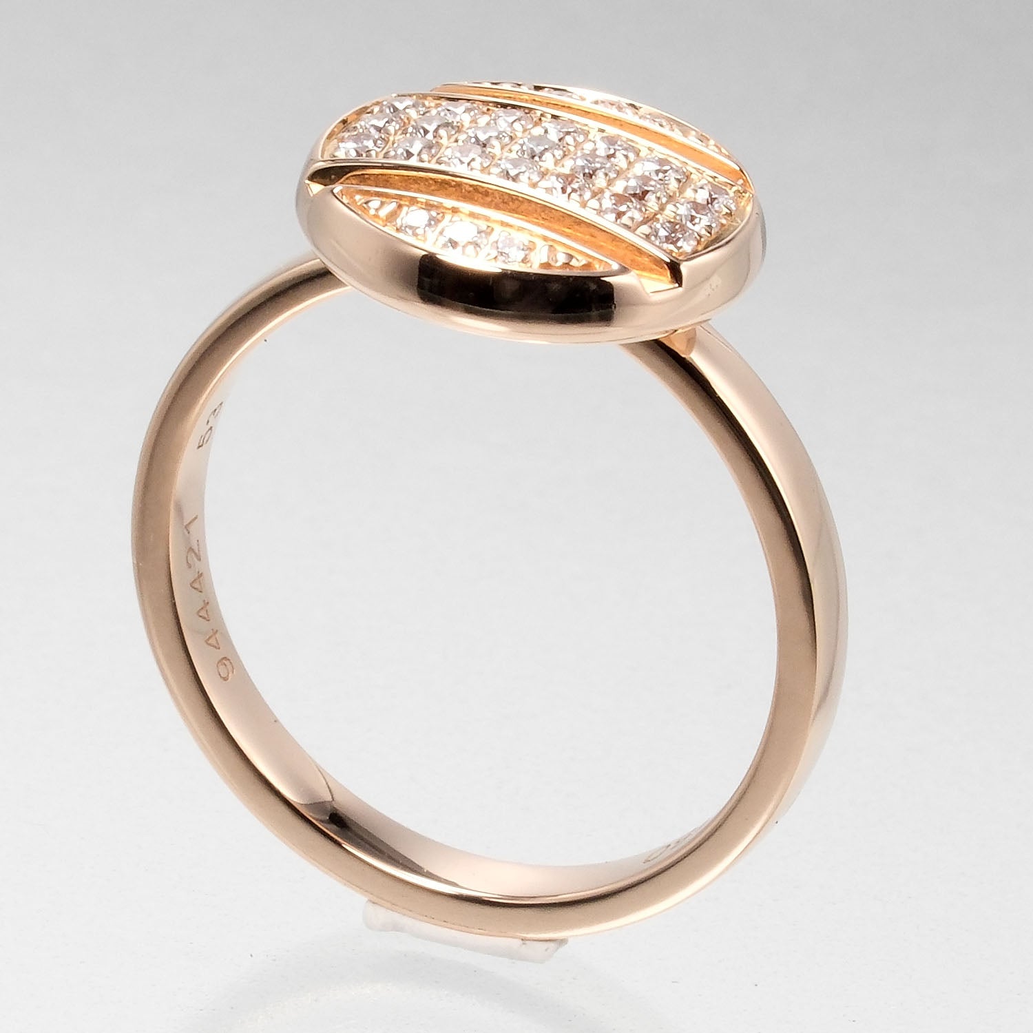 Chaumet K18 Pink Gold Diamond Ring