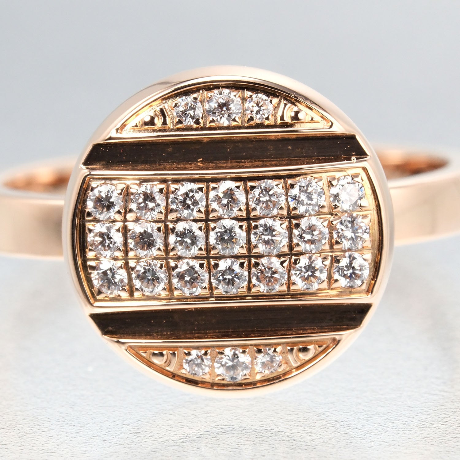 Chaumet K18 Pink Gold Diamond Ring