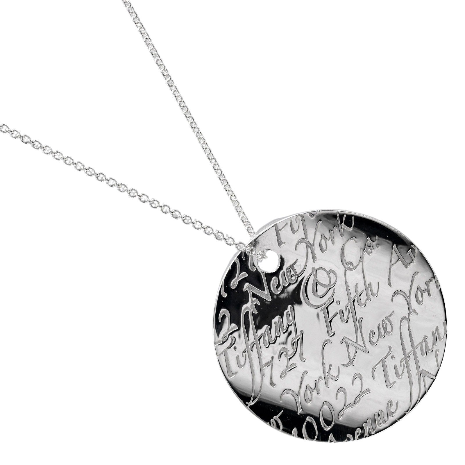 Tiffany & Co Silver 925 Notes Round Necklace