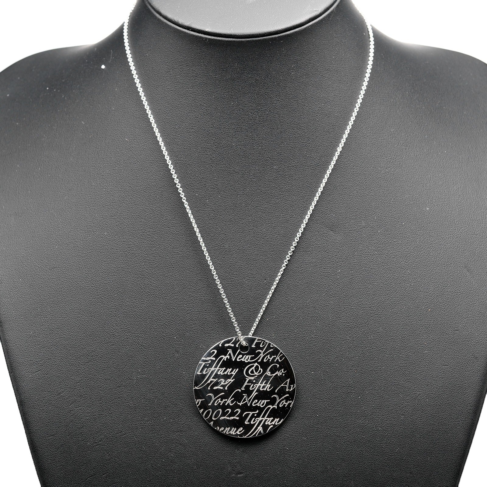 Tiffany & Co Silver 925 Notes Round Necklace