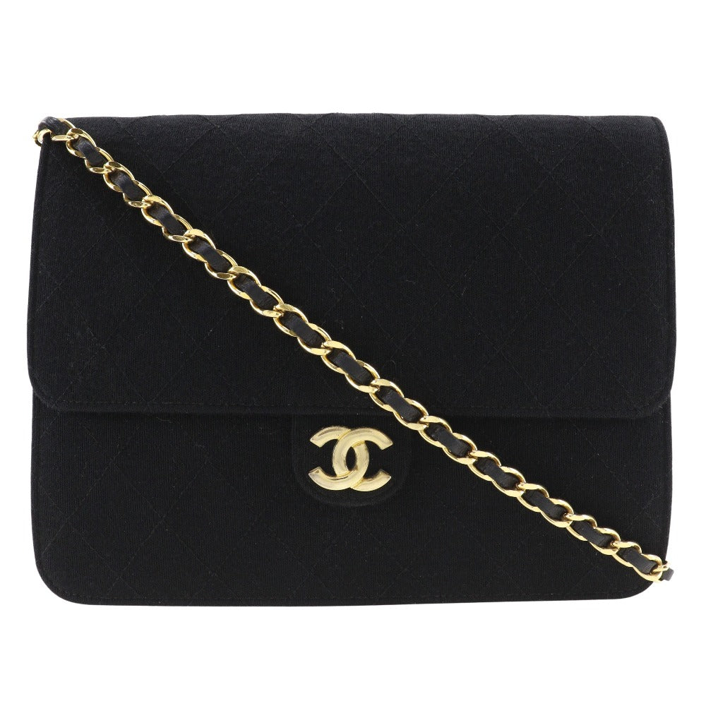 Chanel Quilted CC Fabric Flap Crossbody Bag Cotton Shoulder Bag in Good condition