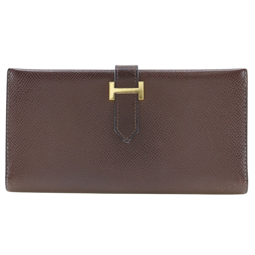 Hermes Bearn Classic Long Wallet Brown