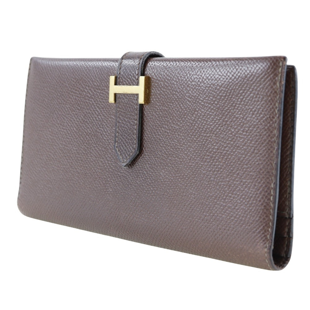 Hermes Bearn Classic Long Wallet Brown