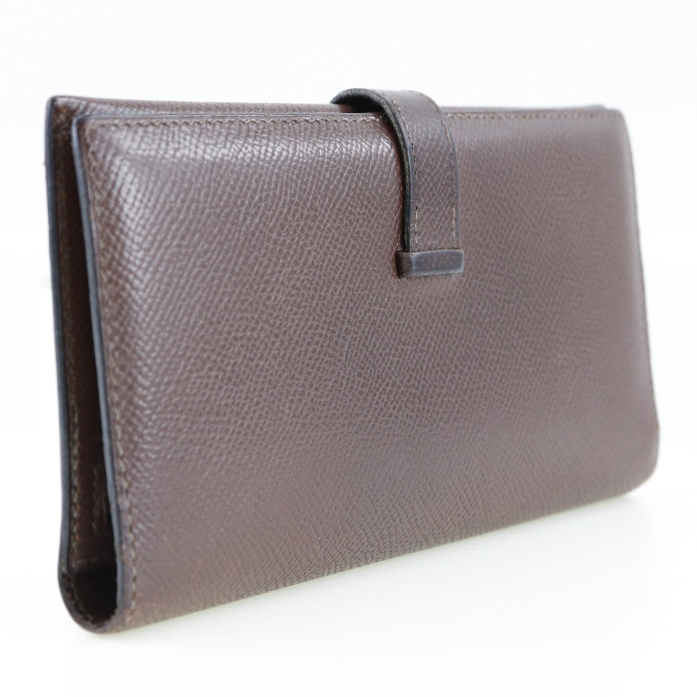 Hermes Bearn Classic Long Wallet Brown