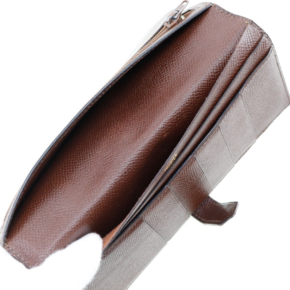 Hermes Bearn Classic Long Wallet Brown