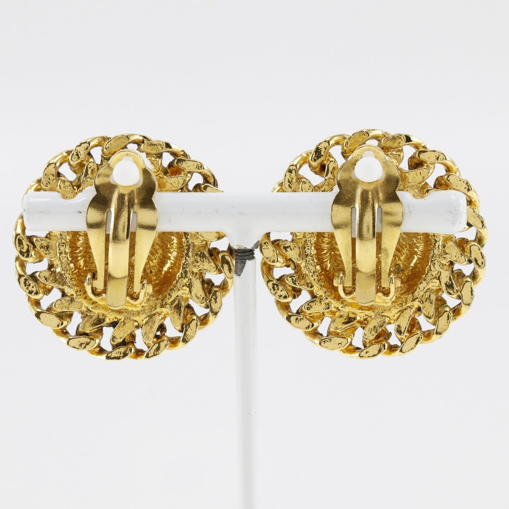 Chanel Coco Mark Gold Plated Earrings