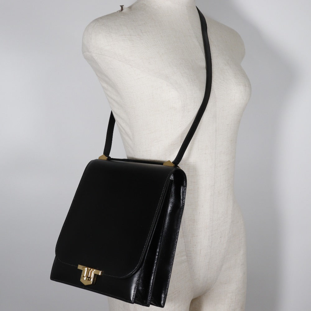 Hermes Box Calf Chante Shoulder Bag Vintage