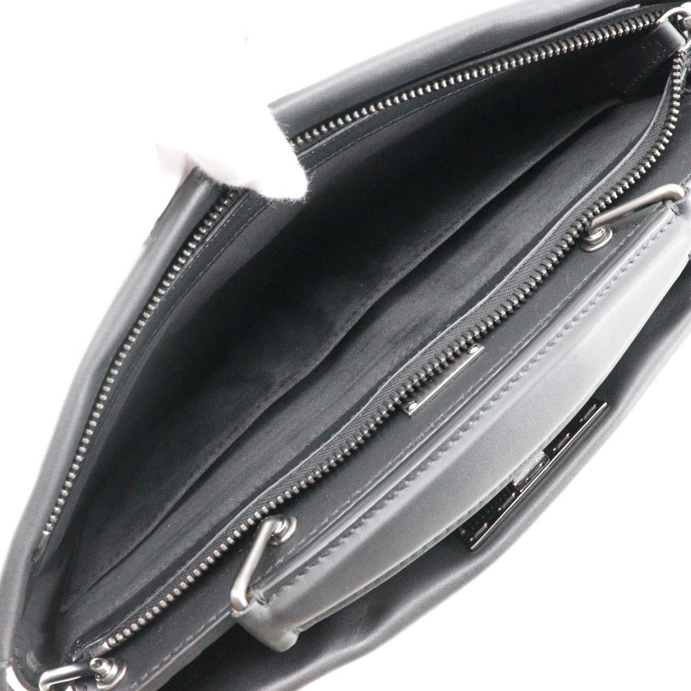 Fendi Peekaboo Business Bag Leather Black 2WAY