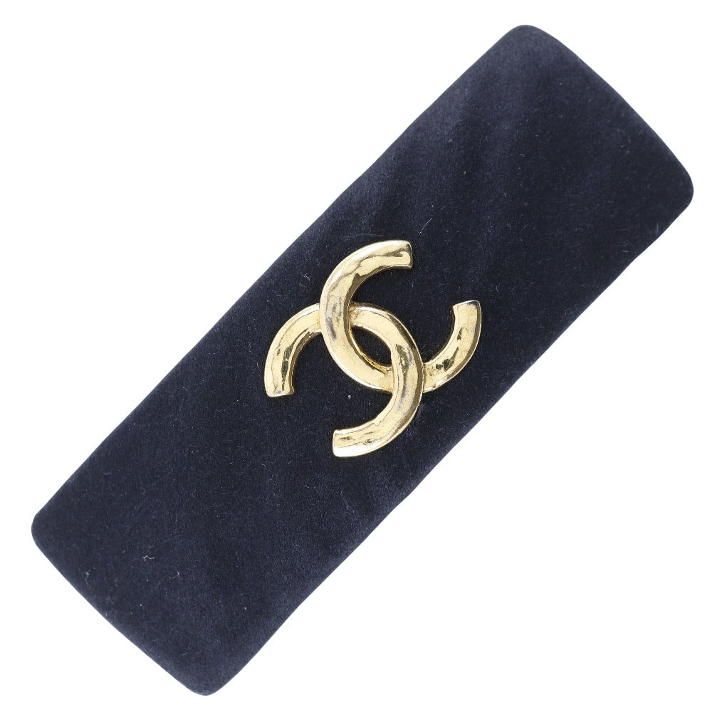 Chanel Coco Mark Satin Hair Barrette