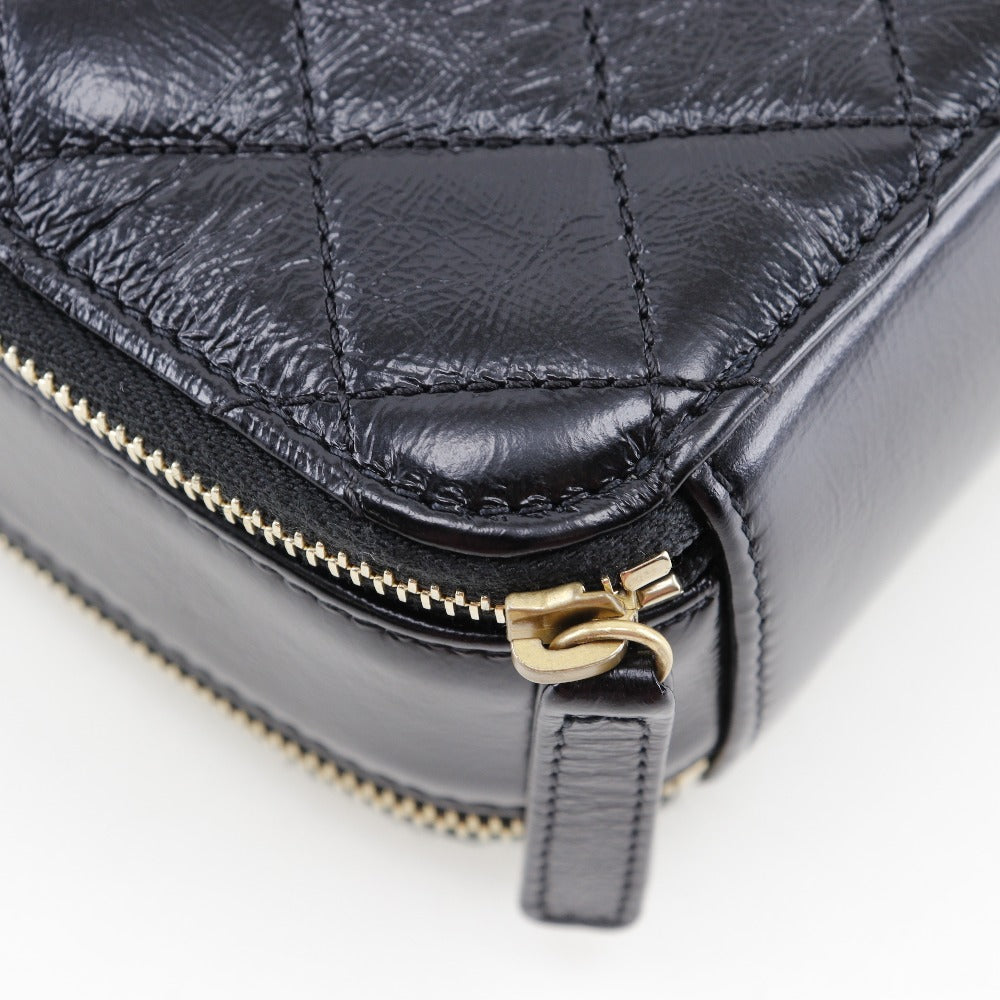 Chanel Lambskin Mini Handbag 2WAY Black