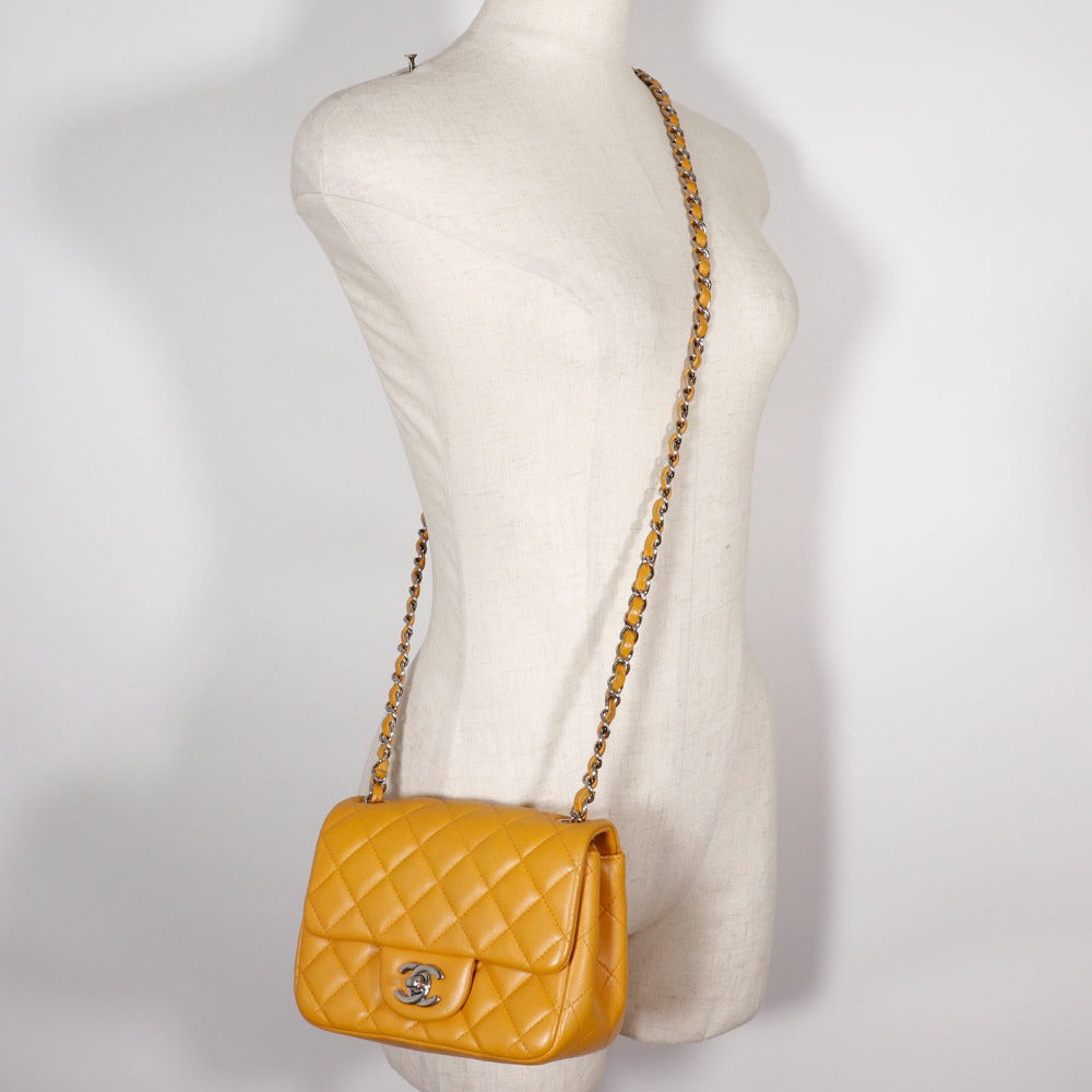 Chanel Lambskin Mini Chain Shoulder Bag