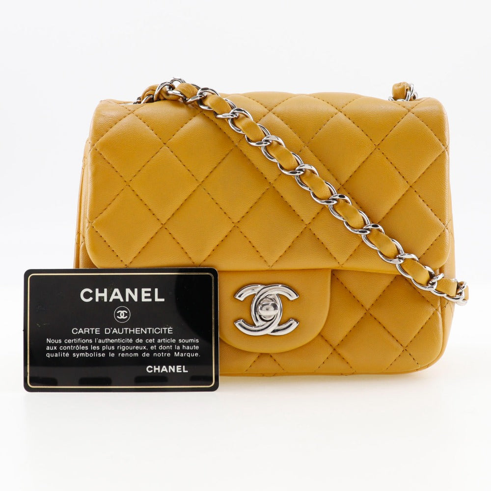 Chanel Lambskin Mini Chain Shoulder Bag