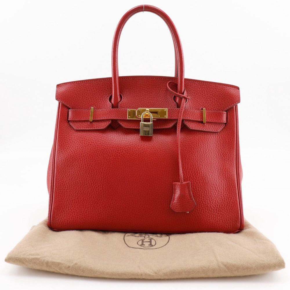 Hermes Birkin 30 Handbag Ardennes Red 1998