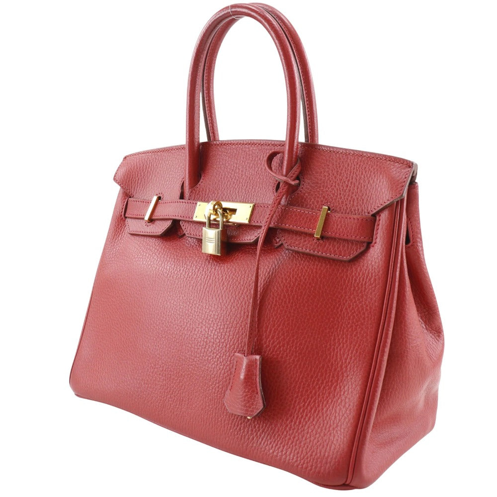 Hermes Birkin 30 Handbag Ardennes Red 1998