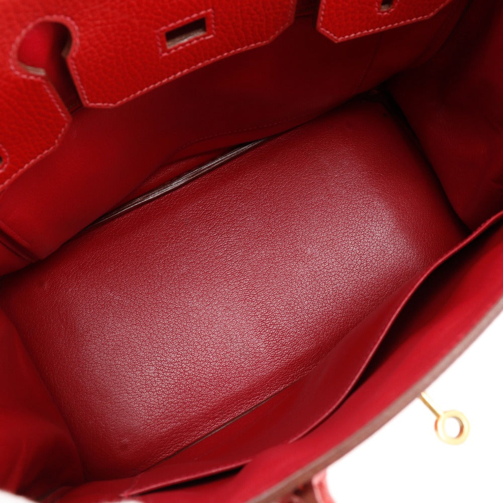 Hermes Birkin 30 Handbag Ardennes Red 1998