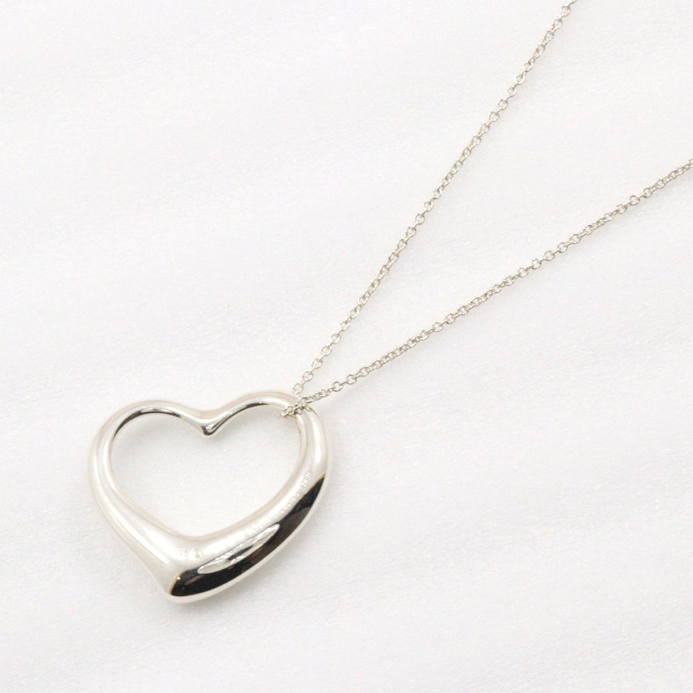 Tiffany Open Heart Large Necklace Silver 925