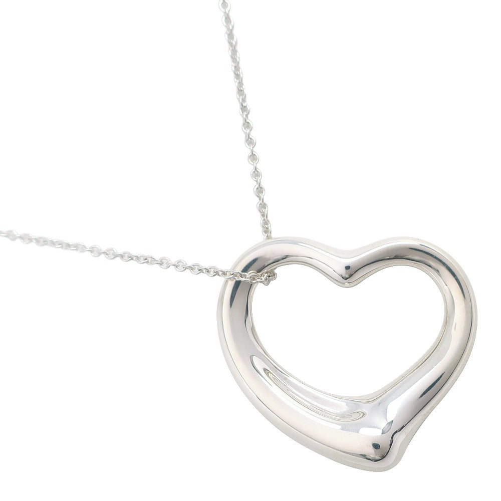 Tiffany Open Heart Large Necklace Silver 925