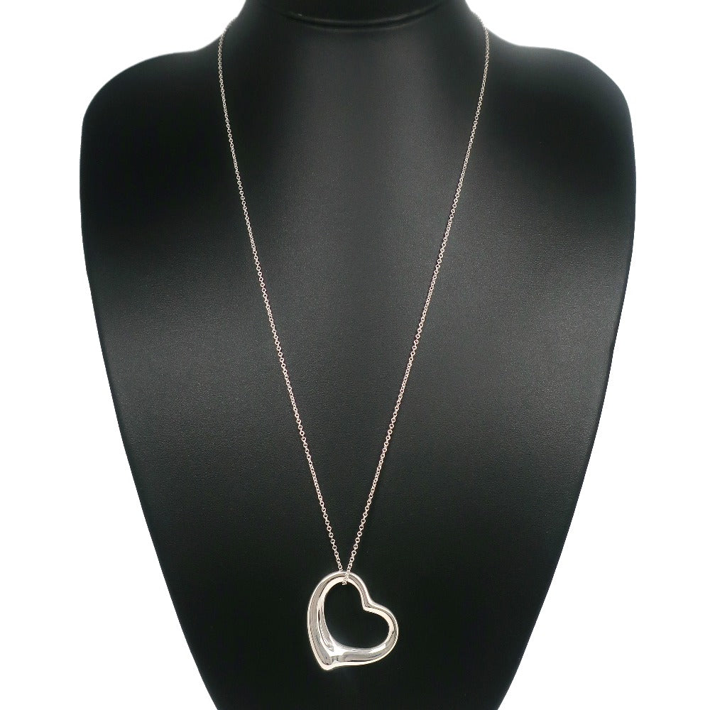 Tiffany Open Heart Large Necklace Silver 925