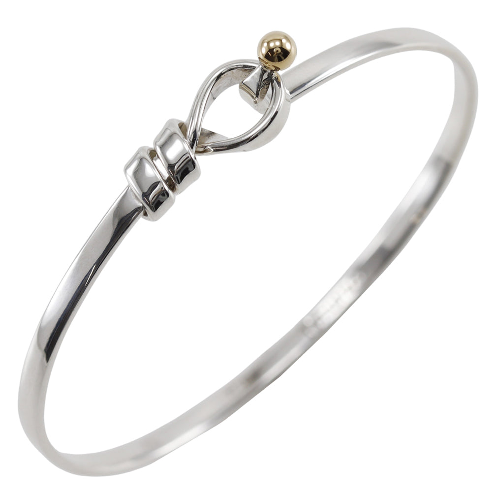 Tiffany Silver 925 K18 Gold Bangle