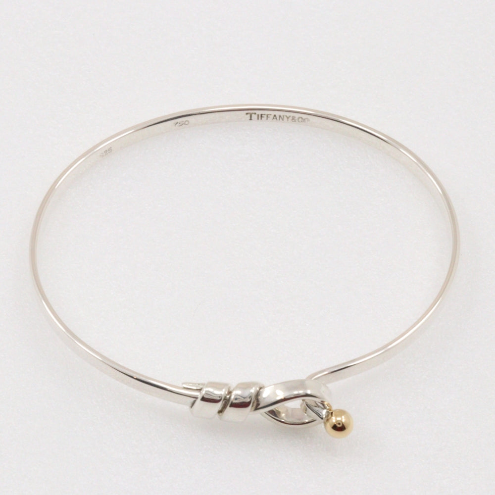 Tiffany Silver 925 K18 Gold Bangle