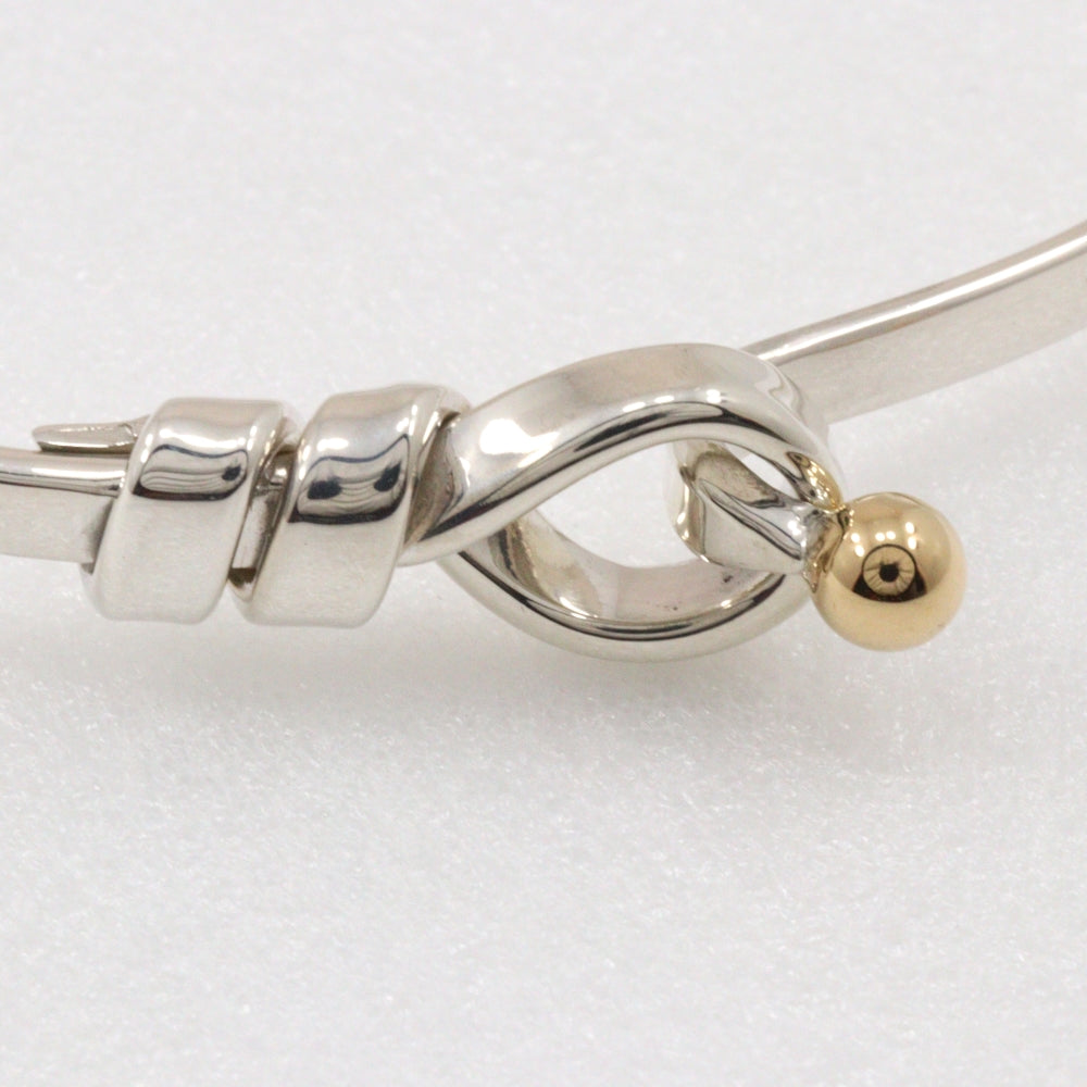 Tiffany Silver 925 K18 Gold Bangle