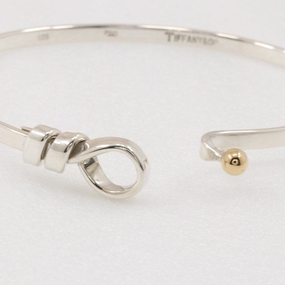 Tiffany Silver 925 K18 Gold Bangle