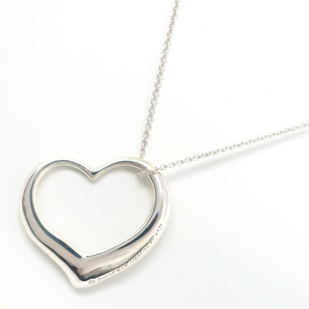 Tiffany Open Heart Large Necklace Silver 925